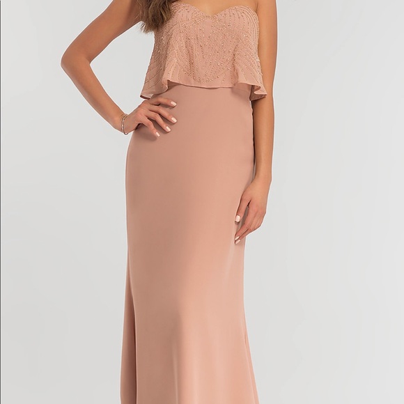 Adrianna Papell Bridesmaid Rose Gold (Dusty pink, Mauve) Sequin dress - Picture 3 of 5